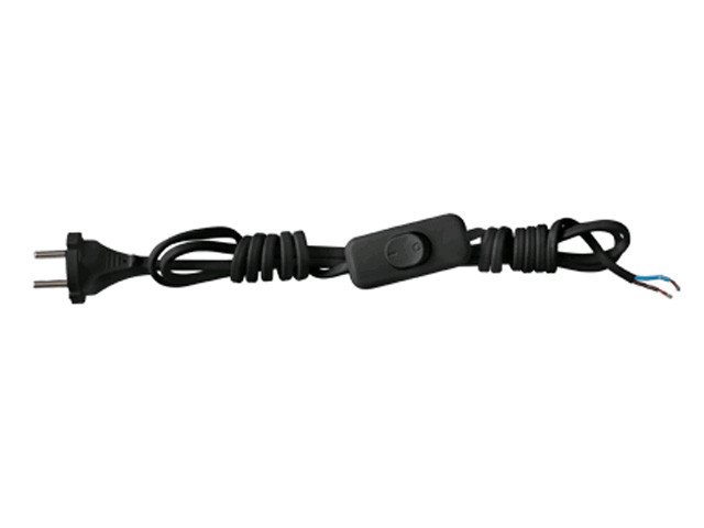 Выключатель на шнуре 0,75мм, 1,7м черный, Bylectrica - фото 1 - id-p199616697