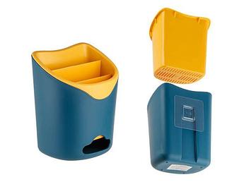 Подставка для столовых приборов, сине-желтая, PERFECTO LINEA
