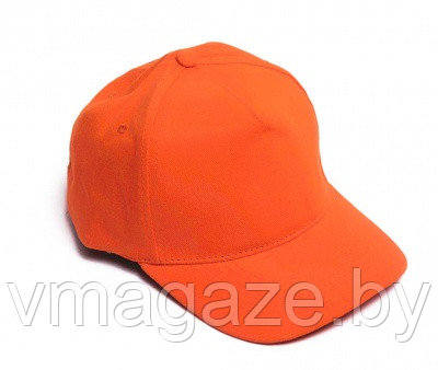 Кепи-бейсболка застёжка-металл(цвет оранжевый) - фото 1 - id-p199618413