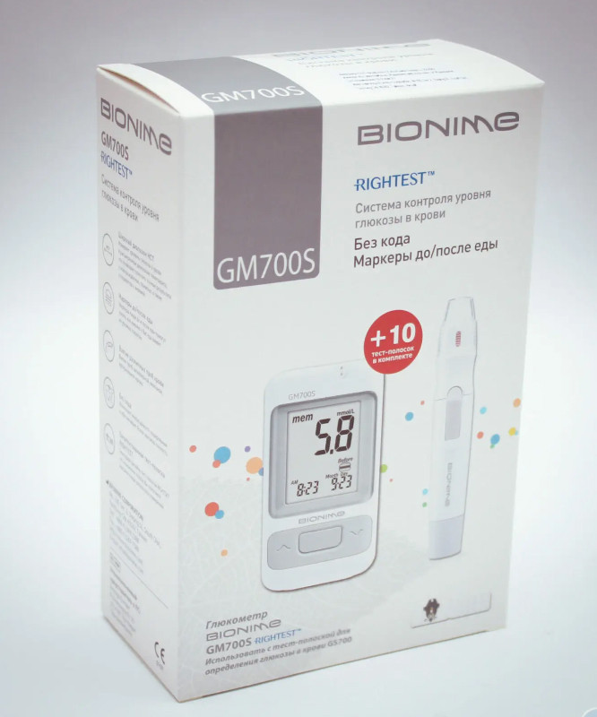 Глюкометр Bionime Rightest GM 700S - фото 6 - id-p158380927