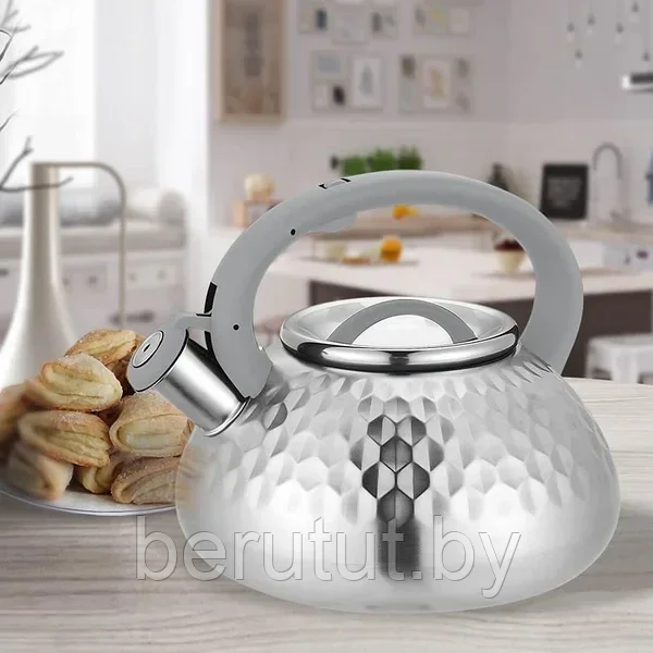 Чайник со свистком 3 л Maestro MR-1309-GREY