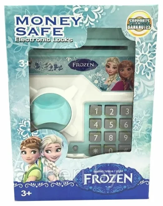 Сейф детский FROZEN копилка с электронным кодовым замком WF-3001FZ сейф Холодное сердце