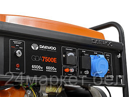 Бензиновый генератор Daewoo Power GDA 7500E, фото 3