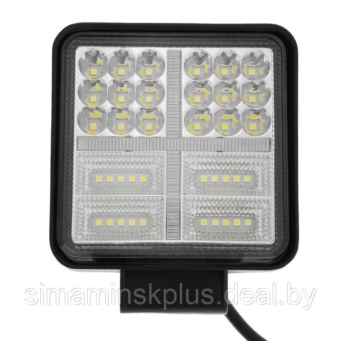 Противотуманная фара, 9-30 В, 54 LED (38 белых, 16 желтых), IP67, 162 Вт, направленный свет - фото 3 - id-p199620018