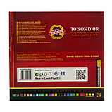 Пастель сухая художественная 24 цвета, Koh-I-Noor TOISON D`OR 8514/24, фото 4