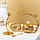 Набор сахарниц «Бонжур», с ложками на подставке, цвет золотой, фото 2