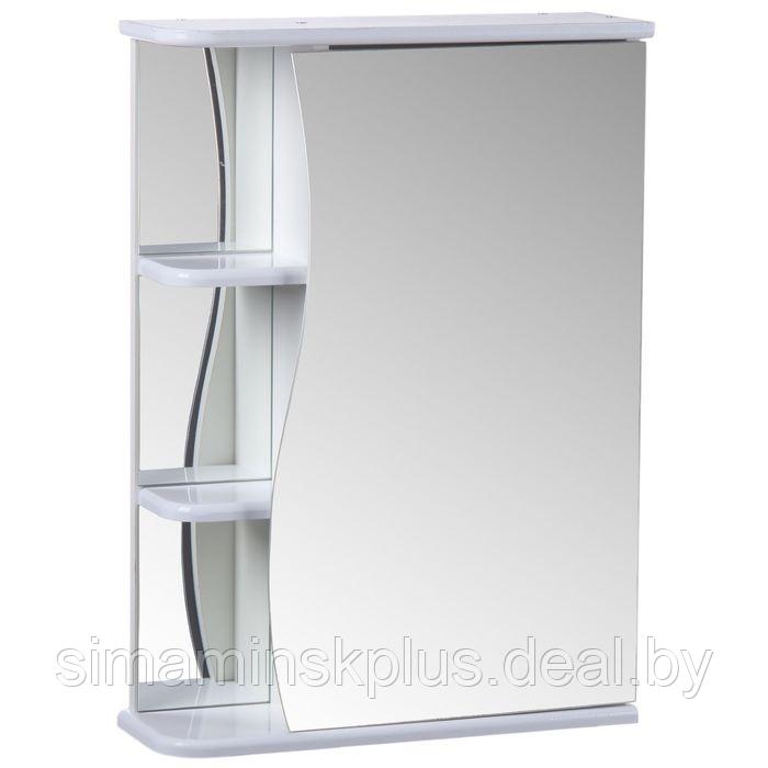 Зеркало-шкаф "Тура" З.01-5501, с тремя полками, 55 х 15,4 х 70 см - фото 1 - id-p199624019