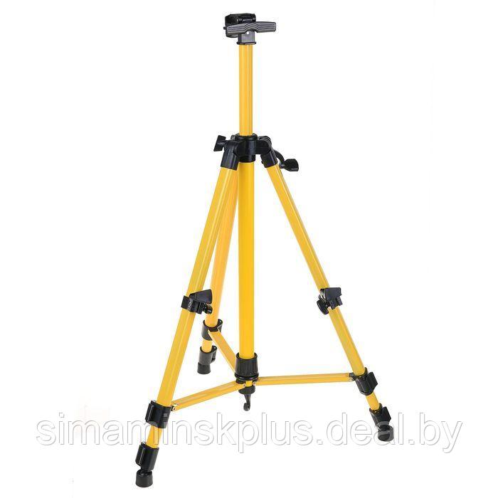Мольберт телескопический, тренога, металлический, жёлтый, размер 51 - 153 см - фото 1 - id-p199623113