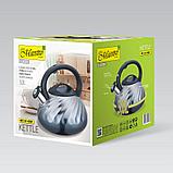 Чайник со свистком 3 л Maestro MR-1321 Grey, фото 3