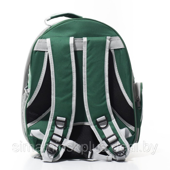 Прозрачный раскладывающийся рюкзак для животных, 33 х 28 х 42 см, зеленый - фото 4 - id-p199621188