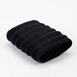 Полотенце махровое Этель "Waves" чёрный, 70х130 см, 100% хлопок, 460 гр/м2, фото 2