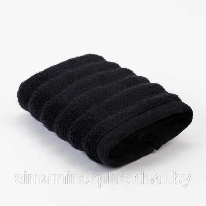 Полотенце махровое Этель "Waves" чёрный, 70х130 см, 100% хлопок, 460 гр/м2 - фото 2 - id-p199620327