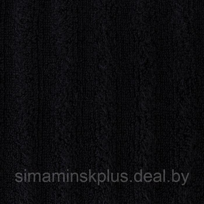 Полотенце махровое Этель "Waves" чёрный, 70х130 см, 100% хлопок, 460 гр/м2 - фото 3 - id-p199620327
