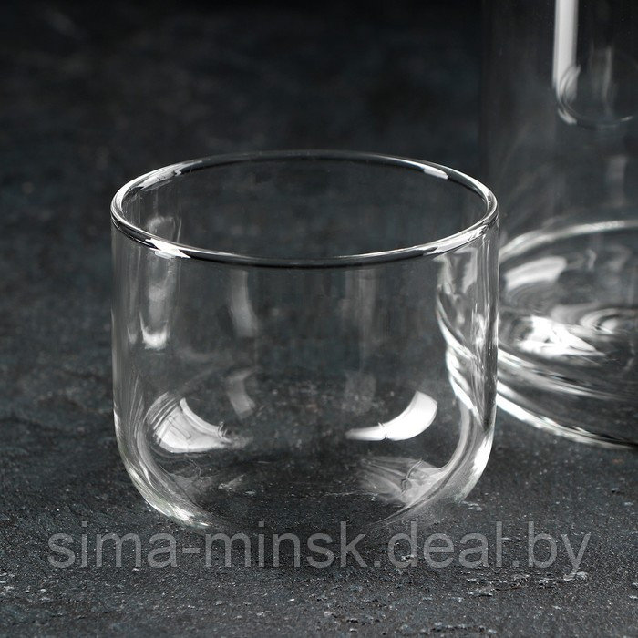 Кувшин стеклянный Magistro «Жакоб», 2 л, стакан в комплекте - фото 2 - id-p199624736