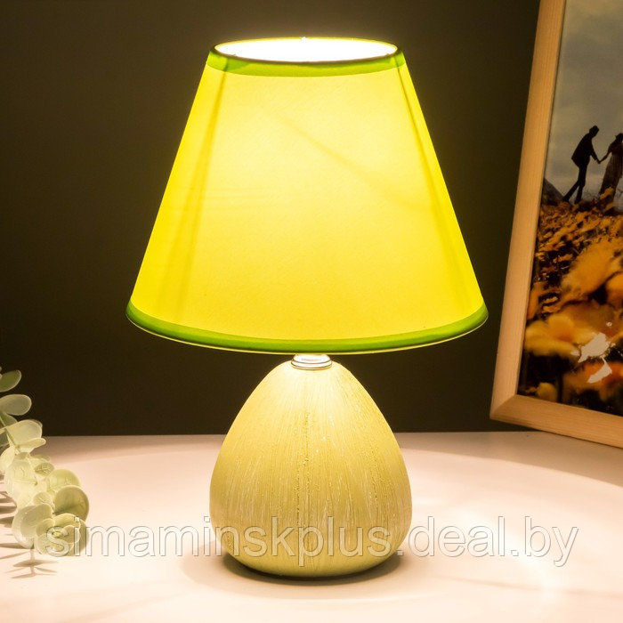 Настольная лампа "Эстель" Е14 40Вт зеленый 17х17х26 см - фото 3 - id-p199626644