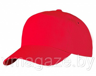 Кепи-бейсболка застёжка-пластик(цвет красный) - фото 1 - id-p199627454