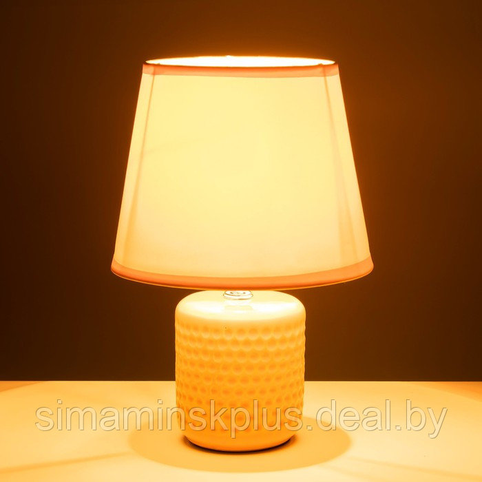 Настольная лампа "Манолия" Е14 40Вт желтый 18х18х27 см - фото 3 - id-p199626656