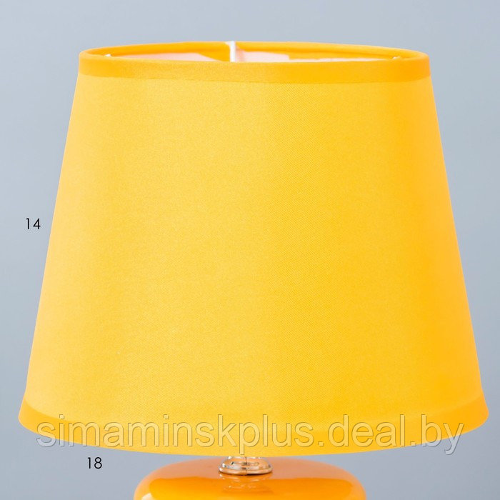 Настольная лампа "Манолия" Е14 40Вт желтый 18х18х27 см - фото 4 - id-p199626656