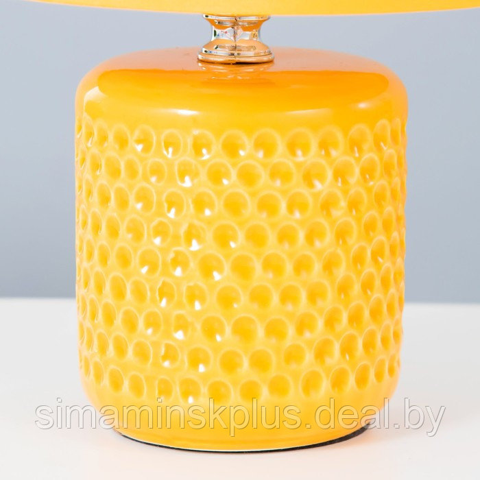 Настольная лампа "Манолия" Е14 40Вт желтый 18х18х27 см - фото 5 - id-p199626656