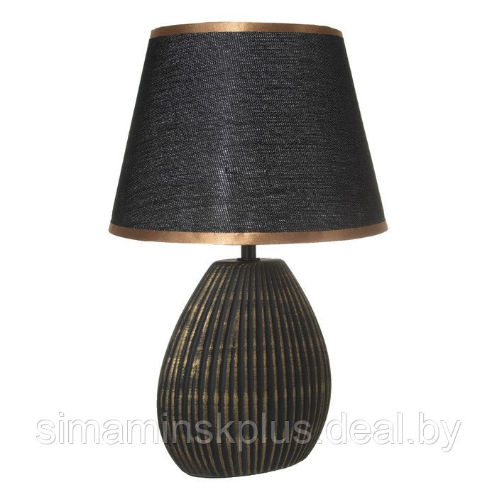 Настольная лампа "Аллано" E14 40Вт черно-золотой 20х25х39 см - фото 9 - id-p199626782
