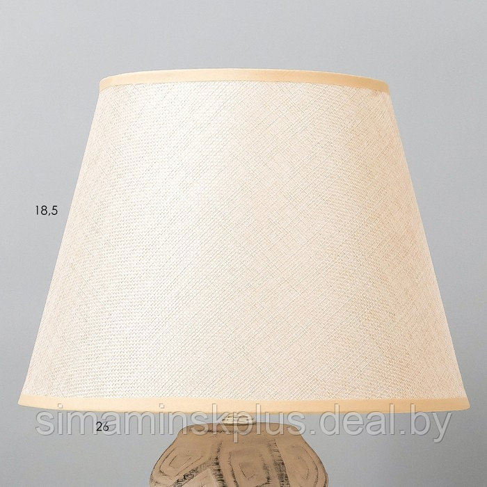 Настольная лампа "Бриана" Е14 40Вт бежевый 22,5х22,5х35 см - фото 4 - id-p199626784