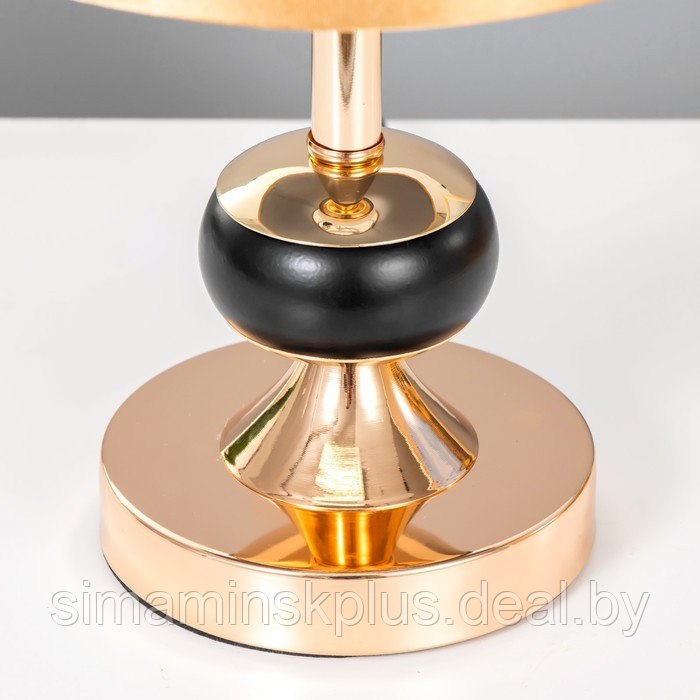 Настольная лампа с подсветкой "Ариэль" Е27 40Вт черно-золотой 21х21х34 см - фото 5 - id-p199626794