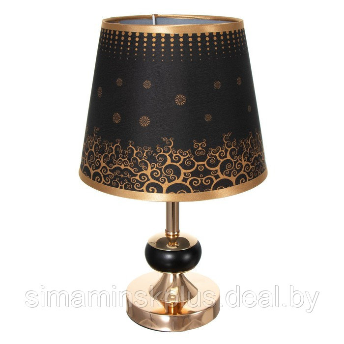 Настольная лампа с подсветкой "Ариэль" Е27 40Вт черно-золотой 21х21х34 см - фото 7 - id-p199626794