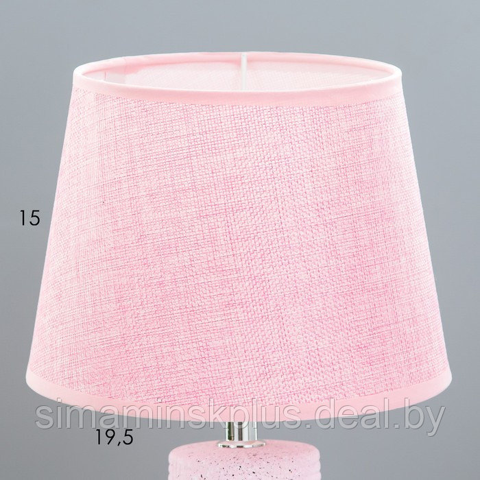 Настольная лампа "Эвили" Е14 40Вт розовый 20х20х34 см - фото 4 - id-p199626867