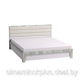 Кровать Люкс «Айрис 306», 1800 × 2000 мм, без основания, цвет белый / статуарио