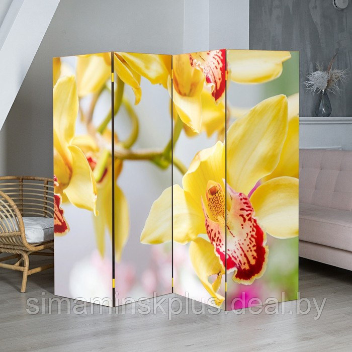 Ширма "Орхидеи", 200 х 160 см - фото 1 - id-p199625133