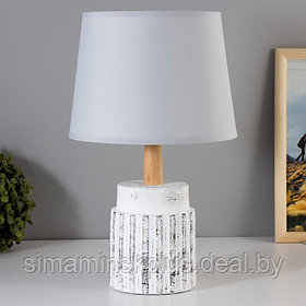 Настольная лампа "Сандра" Е14 40Вт бело-серый 22х22х36 см