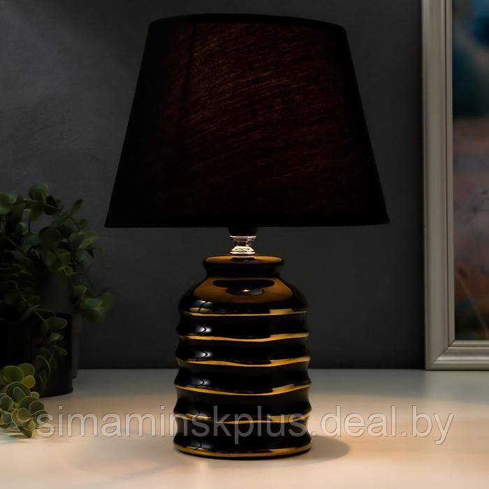 Лампа настольная 16610/1BK E14 40Вт черно-золотой 20х20х32,5 см - фото 2 - id-p199626937