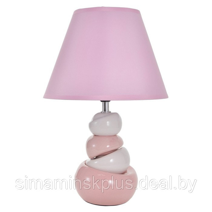 Настольная лампа 16870/1 E14 40Вт бело-розовый 23х23х35 см - фото 7 - id-p199626945