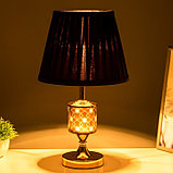 Настольная лампа "Севилья" Е27 40Вт черно-золотой 25х25х42 см, фото 3
