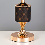 Настольная лампа "Севилья" Е27 40Вт черно-золотой 25х25х42 см, фото 5