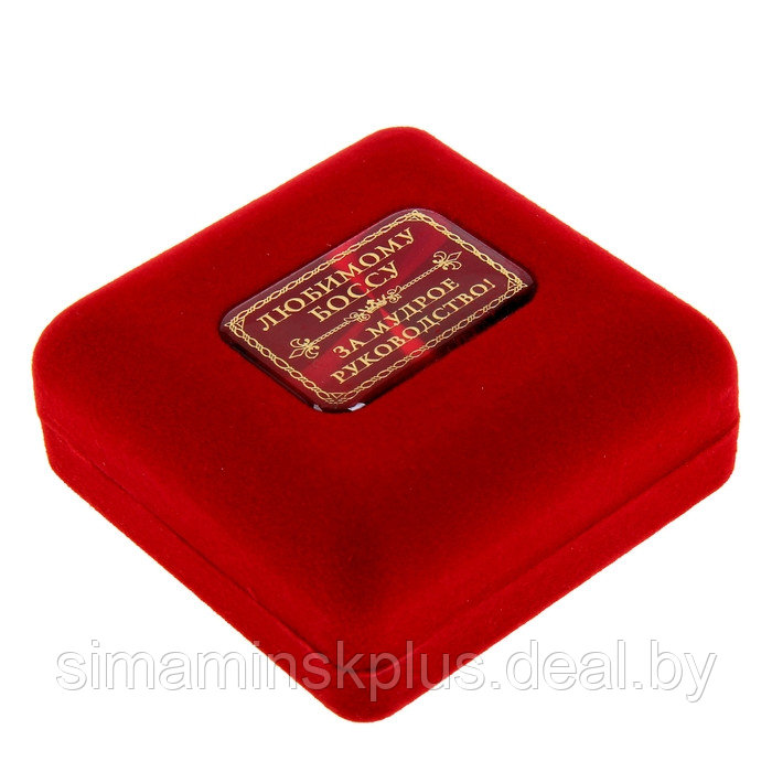 Медаль в бархатной коробке "Золотой босс", диам. 7 см - фото 5 - id-p199625356
