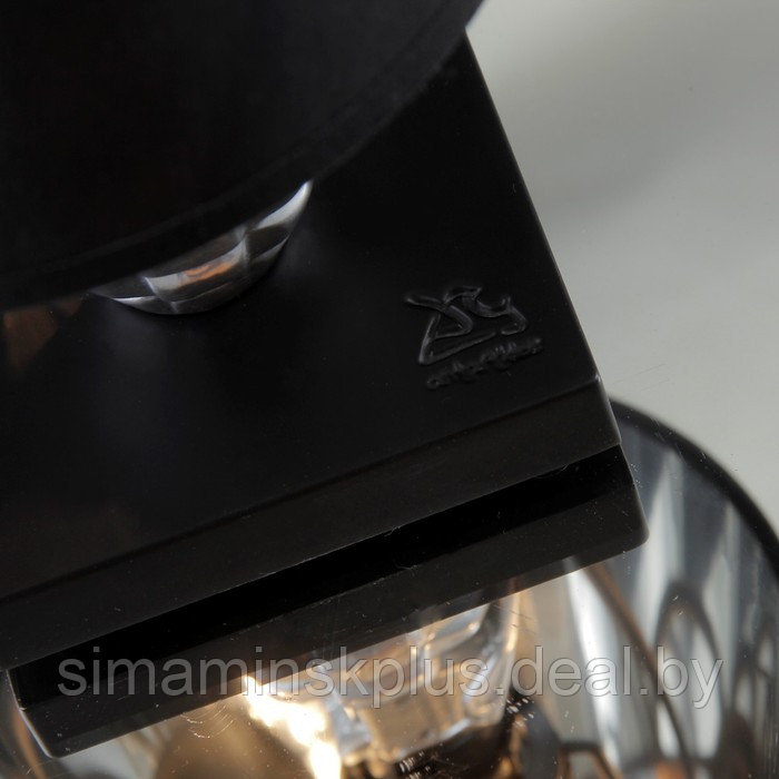 Лампа настольная "Граната" черно-серебристая, 30 × 22 × 22 см - фото 4 - id-p199627190