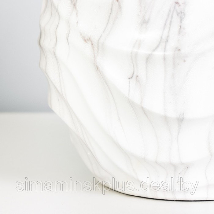 Настольная лампа "Скарла" E14 40Вт бело-серый 30х30х46 см - фото 4 - id-p199627194