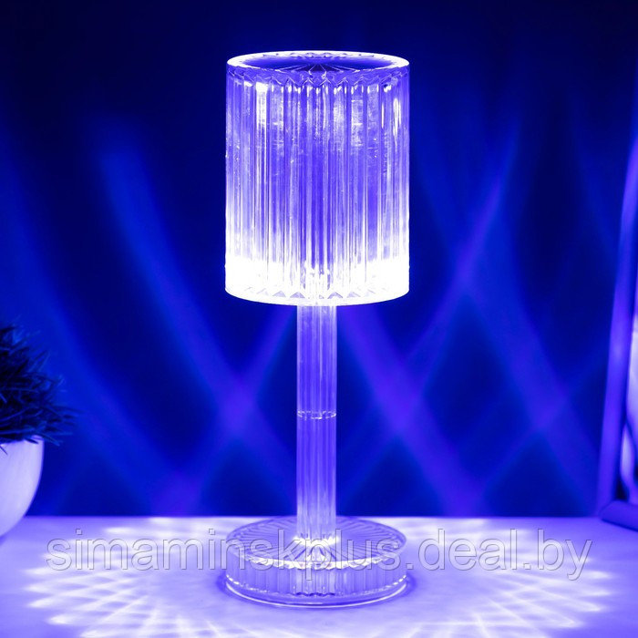 Настольная лампа с ПДУ "Джус" LED 16 цветов USB 8,5x8,5x25 см - фото 7 - id-p199627247