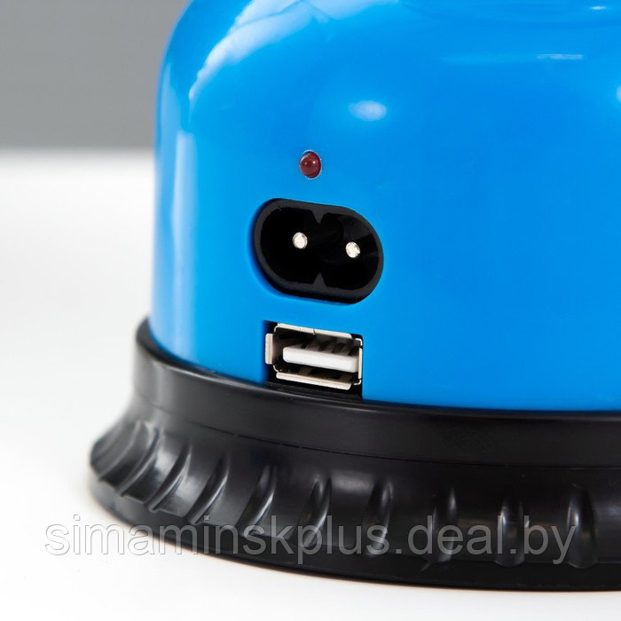 Светильник "Алдни" LED 12Вт USB от батареек 4хАА синий 12,5х12,5х21,5 см - фото 7 - id-p199627248