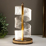 Настольная лампа "Спираль" LED 5Вт золото 11х11х25 см, фото 2