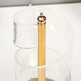 Настольная лампа "Спираль" LED 5Вт золото 11х11х25 см, фото 5