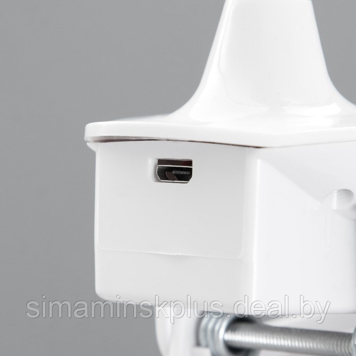 Лампа настольная сенсор на прищепке "Нуова" 3 режима LED 9Вт USB белый 12,5х7х45,5см - фото 9 - id-p199627324