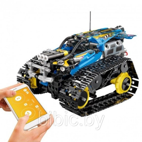 Детский конструктор Вездеход на радиоуправлении джип, на пульте управления, аналог Lego лего Technik техник - фото 4 - id-p199631862