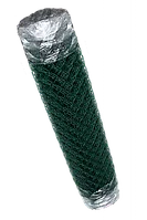 Сетка-рабица Белзабор в ПВХ D 2.4 1.2x10м (ячейка 55x55мм, зеленый)