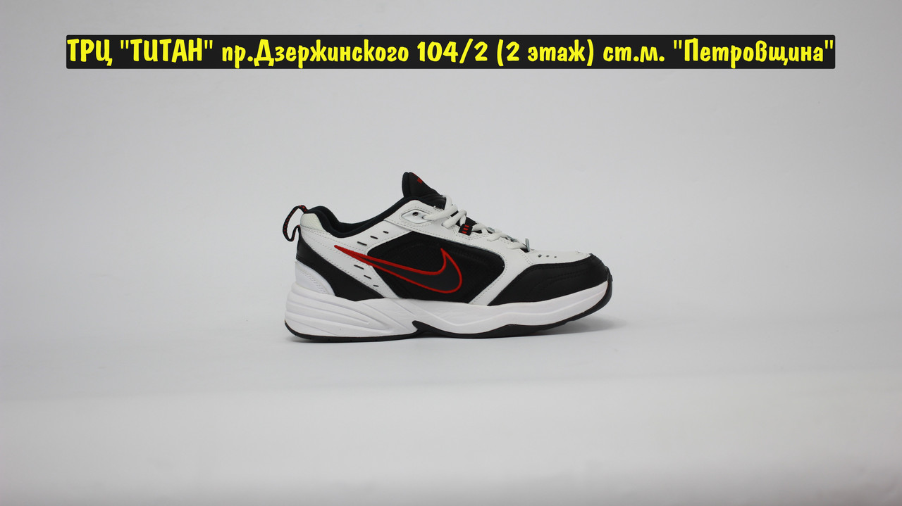 Кроссовки Nike Air Monarch 4 White Black Red - фото 5 - id-p149731391