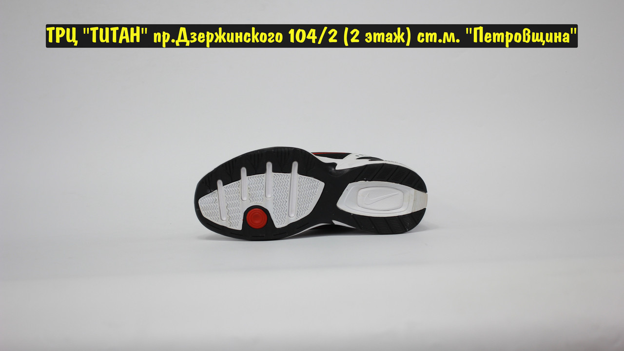 Кроссовки Nike Air Monarch 4 White Black Red - фото 4 - id-p149731391