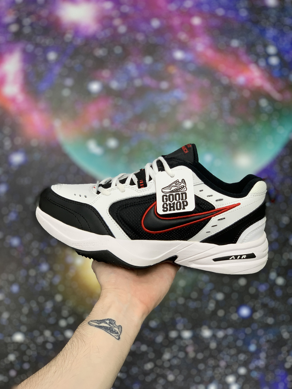 Кроссовки Nike Air Monarch 4 White Black Red