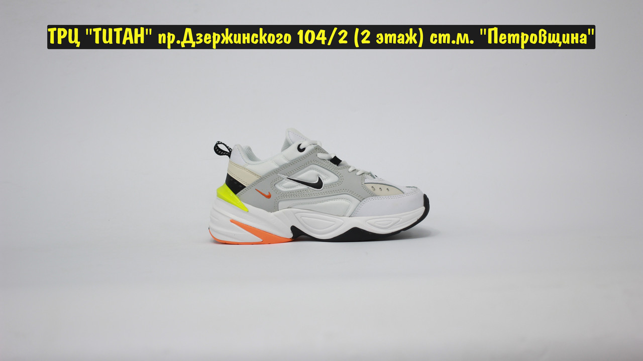 Кроссовки Nike M2K Tekno White Grey Orange Green - фото 5 - id-p98794846