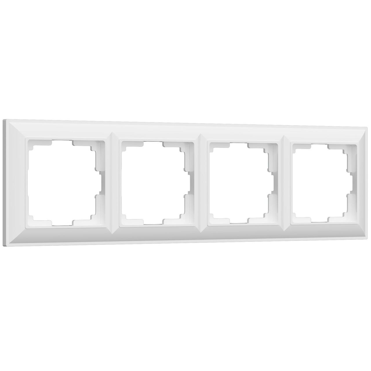 Рамка на 4 поста (белый)